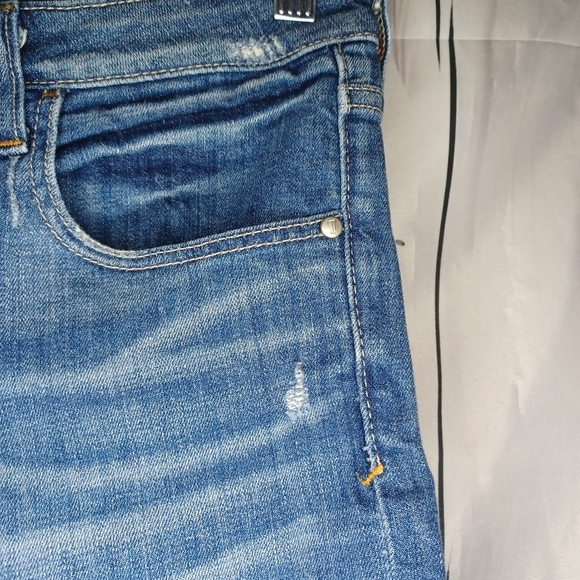 Pilcro And The Letterpress By Anthropologie Blue Denim Shorts - Picture 7 of 13